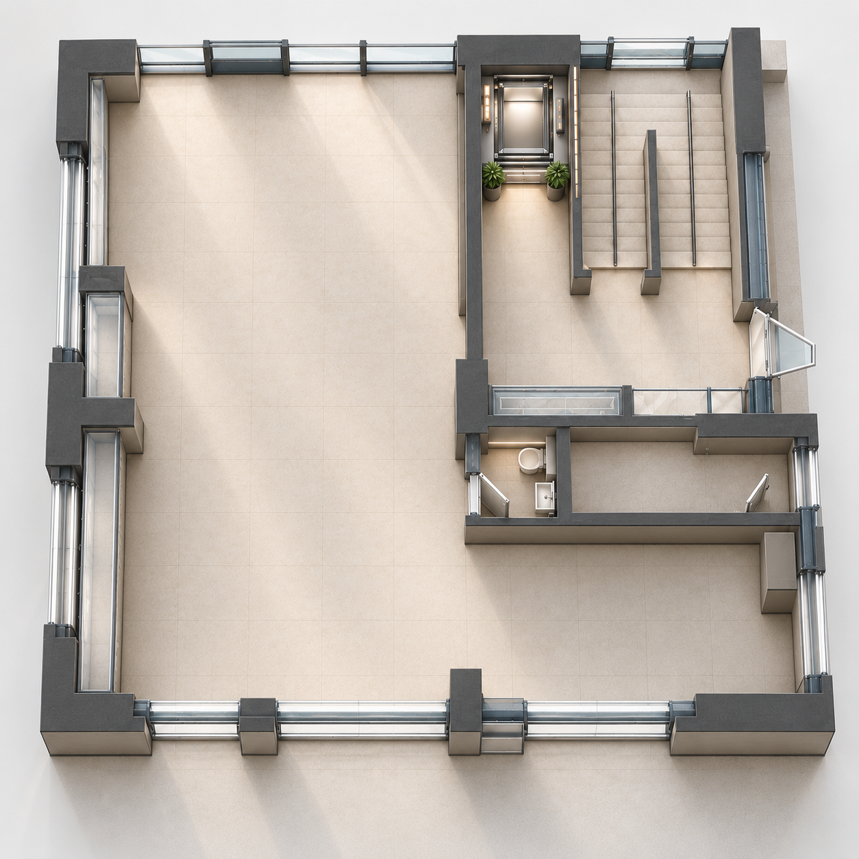Plan Spațiu comercial parter